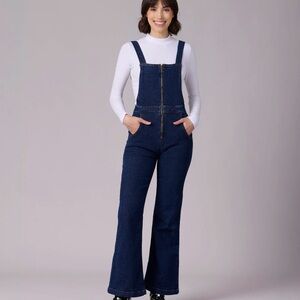 Vanilla Star Dark Blue Women's Jeans Overalls. Size XSmall